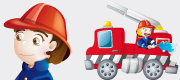 stickers enfants pompiers