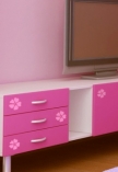 stickers muraux Fleurs d�coup�es � la forme dans vinyle de couleur unie.