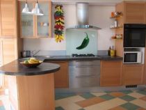Sticker piment id�al pour mettre en app�tit. Sticker piment vert imprim� sur adh�sif et d�coup� � la forme.