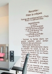 Id�al pour d�corer le mur de votre cuisine avec ce sticker r�alis� sur mesure et � vos couleurs. La d�coration murale adh�sive facilite la mise en oeuvre et rend votre deco unique.