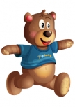 autocollant ourson. Nath l'ourson, un autocollant d�coratif pour la chambre de vos enfant. Imprim� sur adh�sif et d�coup� � la forme, cet autocollant vous permettra de personnaliser l'univers de vos petits bouts.