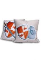 Coussin chevalier avec bouclier et �p�e