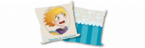 Coussin chevalier conqu�rant personnalisable