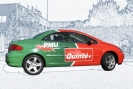 Total covering sur peugeot cabriolet pour caravane PMU du Tour de France. Un marquage publicitaire r�alis� par les �quipes d'iDzifpro