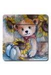 interrupteur nounours fleurs
