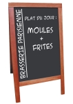 panneau ardoise pour trottoir ext�rieur avec finition bois