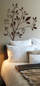 Sticker comprenant une branche, un couple d'oiseau et des notes de musique d�coup� � la forme dans vinyle de couleur unie. Vous pouvez placer vos oiseaux et vos notes de musique comme vous le souhaitez. 