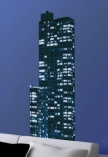 Stickers Big building imprim� sur adh�sif avec d�coupe � la forme. Dix, vingt, trente �tages? Vous allez perdre la t�te avec ce sticker! Stickers vu dans M6 D&CO.