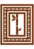sticker cadre bambou