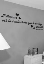 Sticker citation : L\'amour est la seule chose que le partage grandit