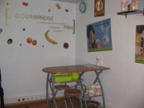 Sticker citation : La gourmandise commence quand on n\'a plus faim