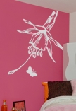 Sticker clochette d�coup� � la forme dans vinyle adh�sif uni.
