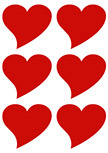 Sticker coeurs