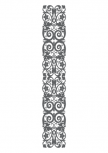 Sticker dentelle : Pomona d�coup�e � la forme dans vinyle de couleur unie. Ce sticker dentelle pourra occuper toute la hauteur de votre mur.