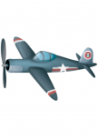Sticker enfant. Sticker Avion de chasse imprim� sur adh�sif blanc avec d�coupe � la forme. La d�coration adh�sive pour chambre d'enfant qui � la t�te dans les nuages. Des stickers enfants � coller au murs pour s'endormir plus facilement.