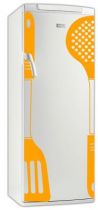 Sticker frigo ustensile de cuisine en vinyle adh�sif avec d�coupe � la forme, ce visuel �tonnant fera sensation dans votre cuisine.