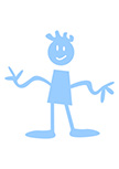 Sticker gar�on. BOY