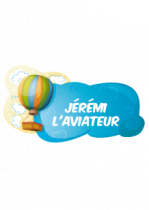 Sticker montgolfi�re avec texte � personnaliser