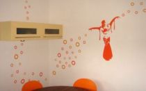 Sticker oriental : Danseuse du ventre