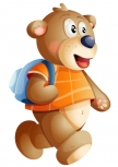 Stickers muraux ourson. L�o l'ourson, un sticker id�al pour la d�coration d'une chambre d'enfant. Imprim� sur adh�sif et d�coup� � la forme, cet autocollant fabriqu� � la demande vous permettra de d�corer et de personnaliser les murs de la chambre de vos enfants.