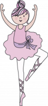 Sticker petite danseuse �toile