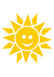 Sticker soleil qui rit