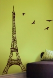 Sticker Tour Eiffel d�coup� � la forme dans vinyle de couleur unie. Le sticker qui symbolise le mieux Paris.