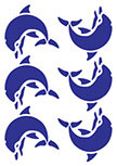 Stickers 6 Dauphins