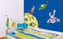 Stickers alien fus�e
