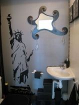 Stickers Statue de la libert�, d�corez vos pi�ces avec ces stickers de style am�ricains en vente sur Idzif.com