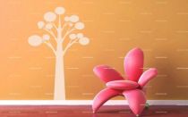 stickers muraux arbre moderne