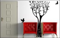 Le stickers arbre haut pour d�corer l\'int�rieur sur le th�me de la nature