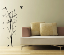 Le stickers arbuste automne pour d�corer l\'int�rieur sur le th�me de la nature