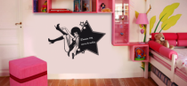 Stickers ardoise femme �toile