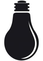 Stickers ardoise. L\'ampoule.