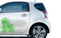 Stickers auto fleurs