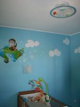 stickers avion bebe