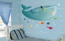 Stickers baleine pour d�corer la chambre de votre enfant en vente sur Idzif.com