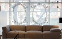 Le stickers baroque forme ovale pour une d�coration baroque
