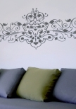 Stickers baroque : Motif "Maxima Ribambella" d�coup� � la forme dans vinyle de couleur unie. 22 couleurs de stickers au choix.