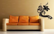 stickers baroque the flower, une belle fleur stylis�e pour d�corer avec go�t vos murs