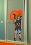stickers basketteur frestyle pour chambre d'ado