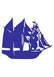 stickers bateau. Bateau d�coup� � la forme dans vinyle de couleur unie.
