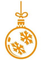 stickers noel boule etoile
