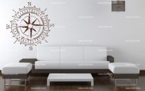 Stickers boussole murale