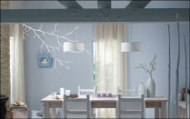 Le stickers branchette automnale pour un d�cor mural sur le th�me de la nature