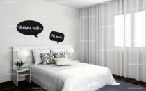 Stickers bulles tete de lit