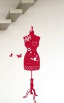 Stickers buste mannequin