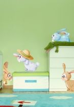 stickers lapin ferme