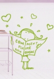 stickers fille amoureuse